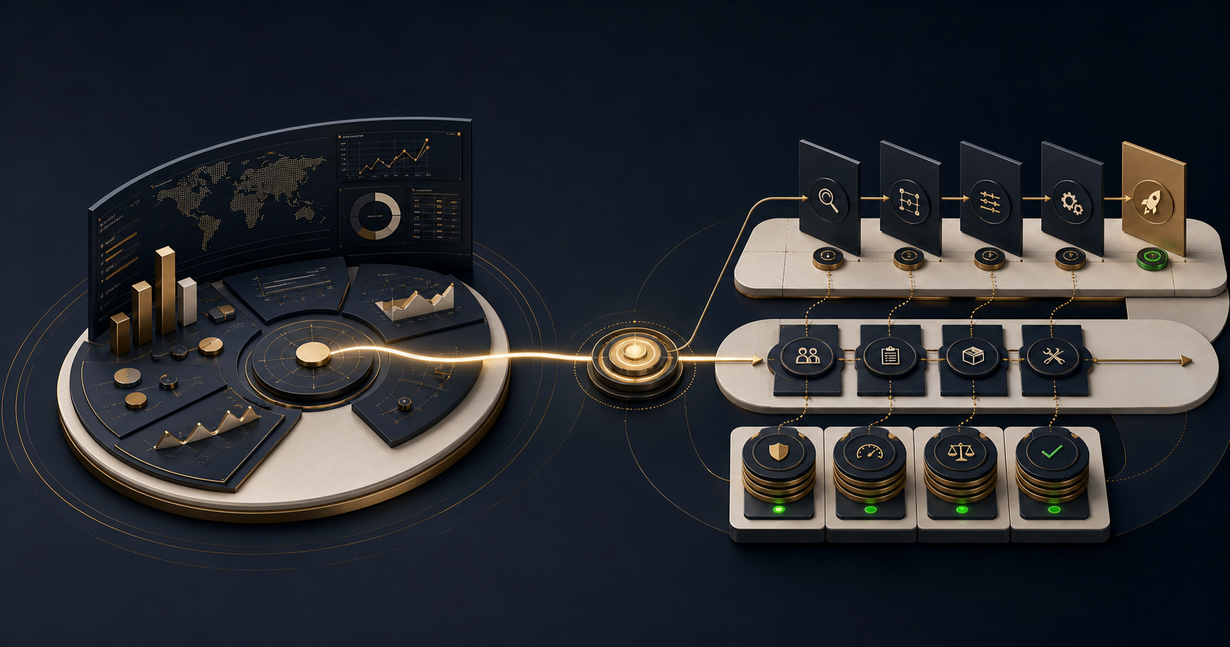 Luna Sol operations products for decision support and implementation control.